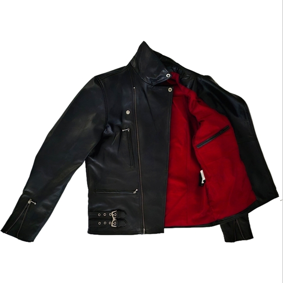 Biker Leather Jacket - Picture 1 of 8